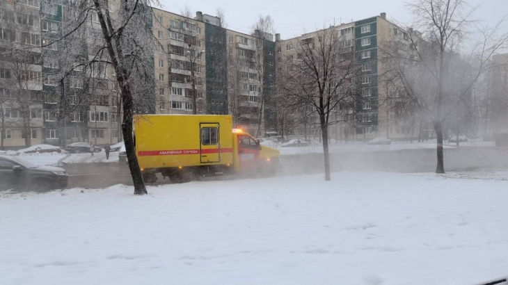 Петербуржцы пожаловались на холод в квартирах из-за ремонта трубы на проспекте Маршала Жукова