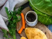 Пирожки с рисом и зеленым луком