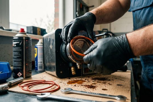 Обслуживание варочной группы кофемашины Saeco: смазка и профилактический ремонт